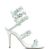 Sandali Eden con motivi floreali in verde acqua Rene caovilla - donna 