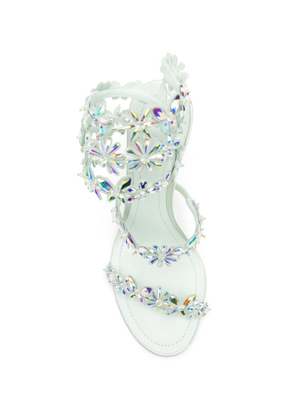 Sandali Eden con motivi floreali in verde acqua Rene caovilla - donna 