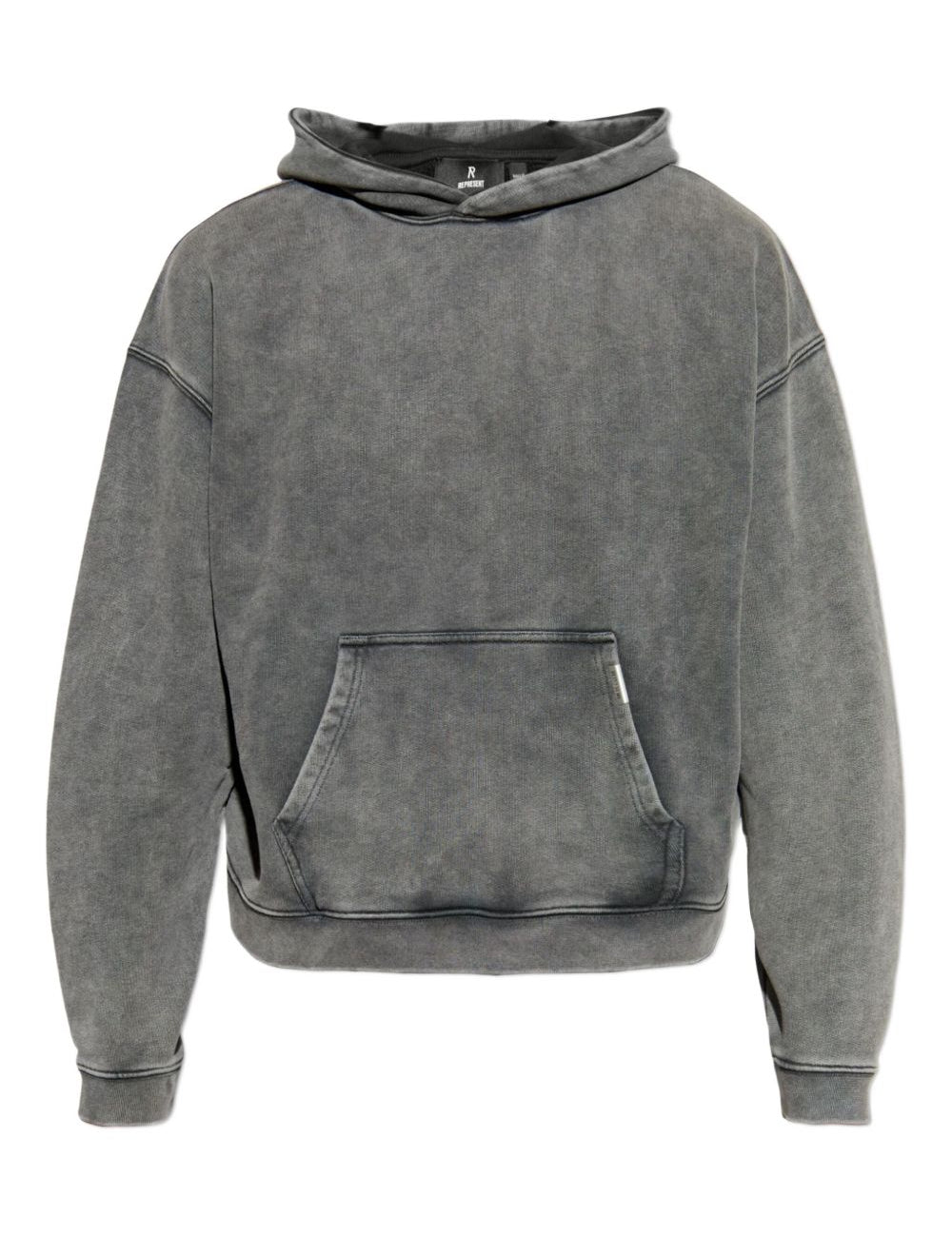Felpa in cotone con cappuccio in grigio Represent - uomo 