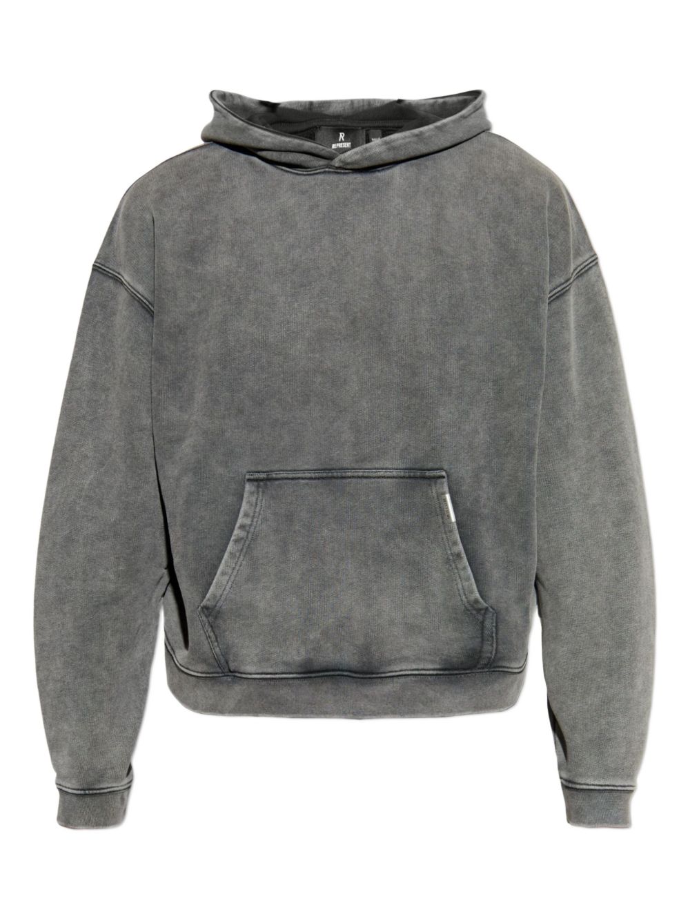 Felpa in cotone con cappuccio in grigio Represent - uomo 