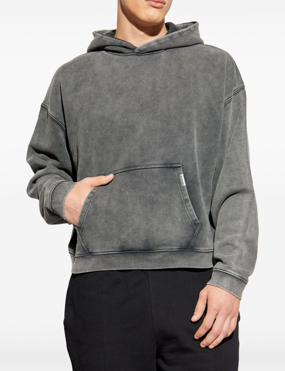 Felpa in cotone con cappuccio in grigio Represent - uomo 