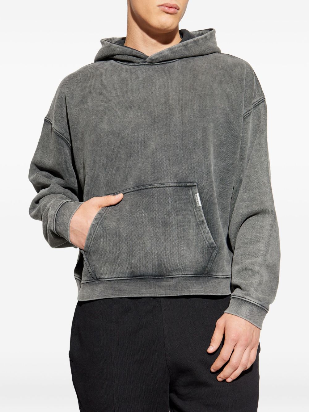 Felpa in cotone con cappuccio in grigio Represent - uomo 