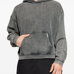 Felpa in cotone con cappuccio in grigio Represent - uomo 