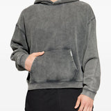 Felpa in cotone con cappuccio in grigio Represent - uomo 