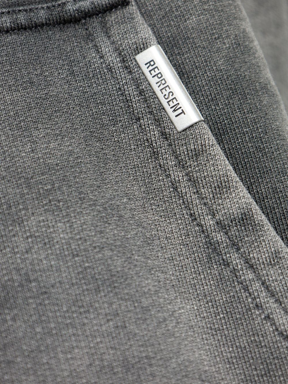 Felpa in cotone con cappuccio in grigio Represent - uomo 