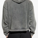 Felpa in cotone con cappuccio in grigio Represent - uomo 