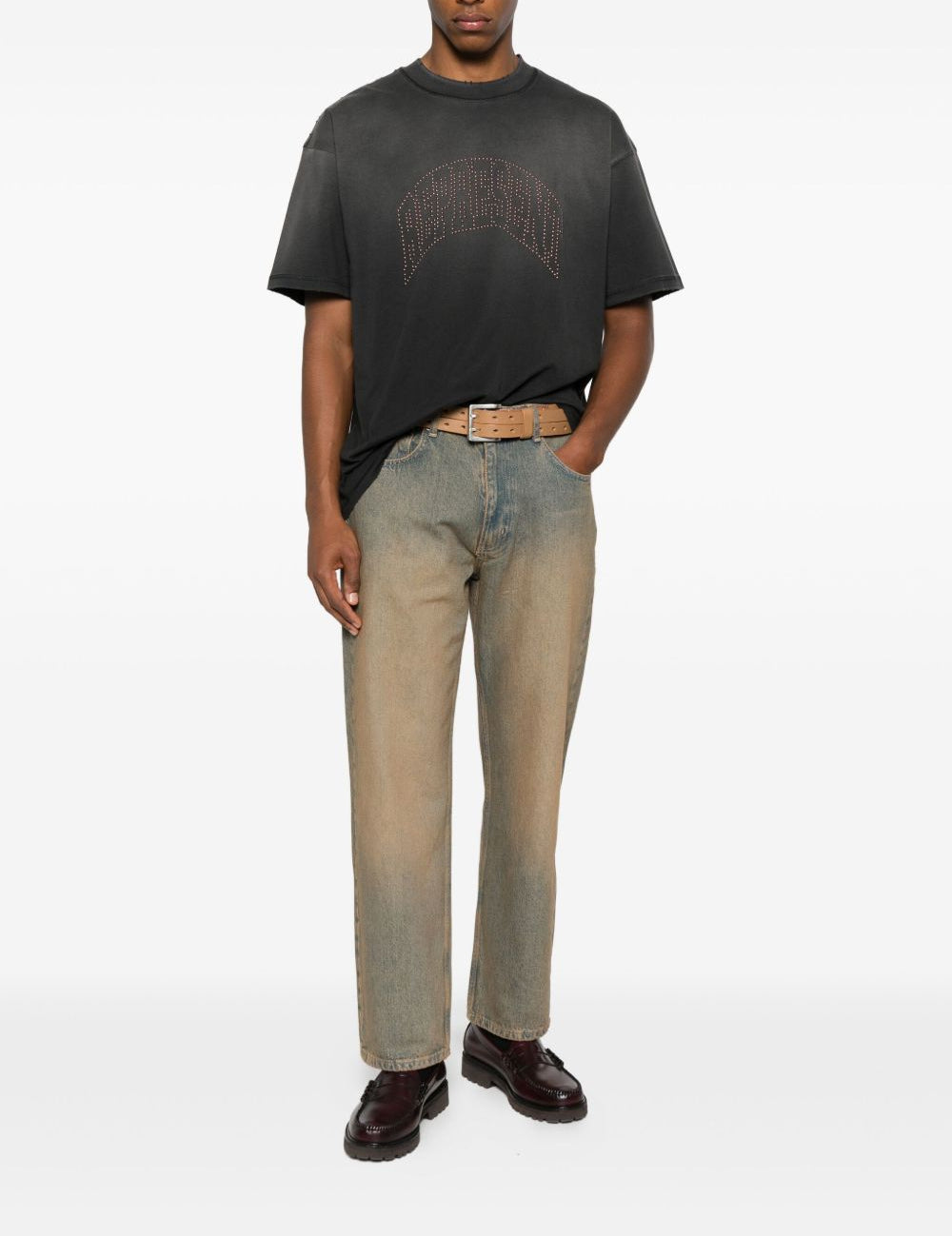 T-shirt con logo in nero Represent - uomo 