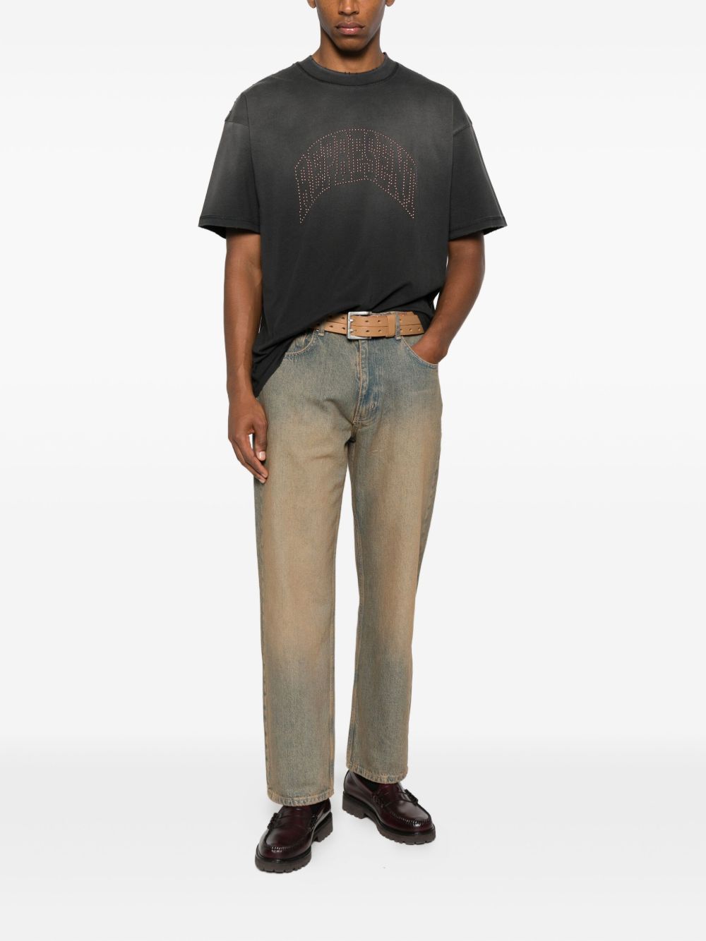 T-shirt con logo in nero Represent - uomo 
