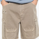 Shorts cargo in beige Represent - uomo 