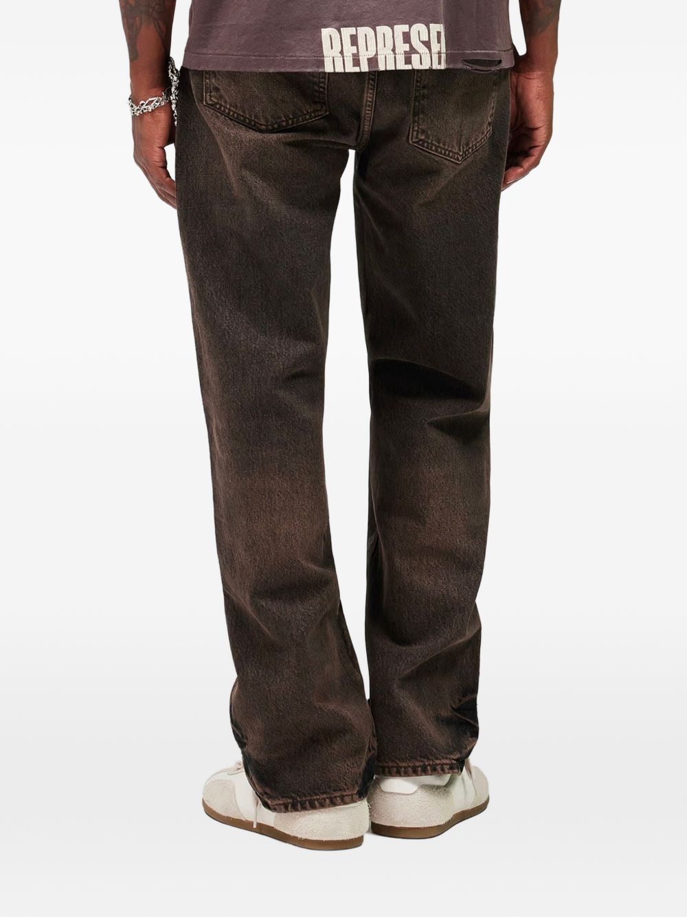 Jeans R2 dritti in marrone Represent - uomo 