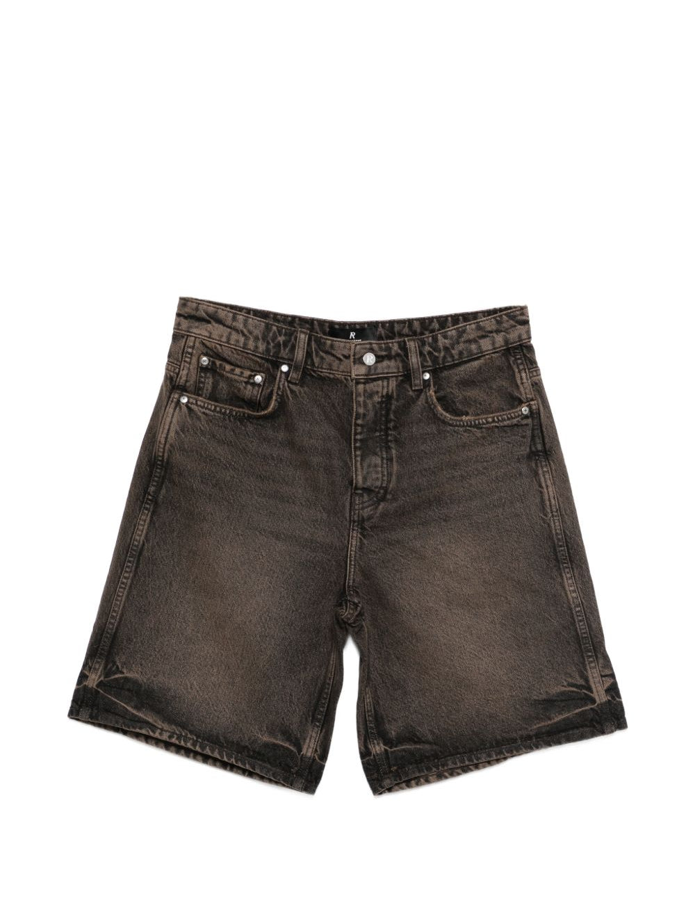 Shorts denim con cinque tasche in nero Represent - uomo 