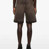 Shorts denim con cinque tasche in nero Represent - uomo 