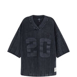 T-shirt oversize a coste con scollo a v in grigio Represent - uomo 