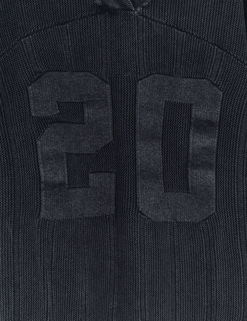 T-shirt oversize a coste con scollo a v in grigio Represent - uomo 