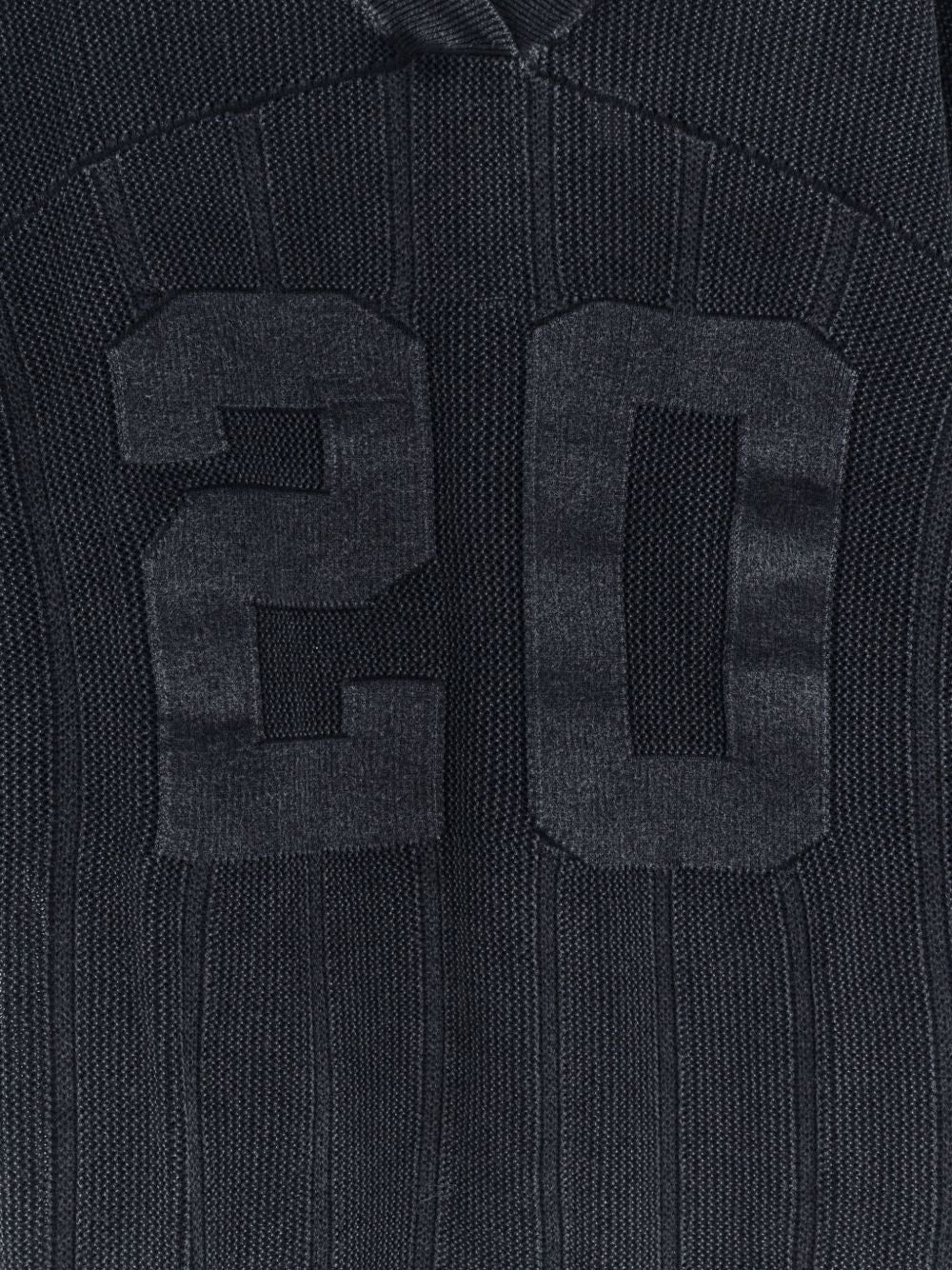 T-shirt oversize a coste con scollo a v in grigio Represent - uomo 