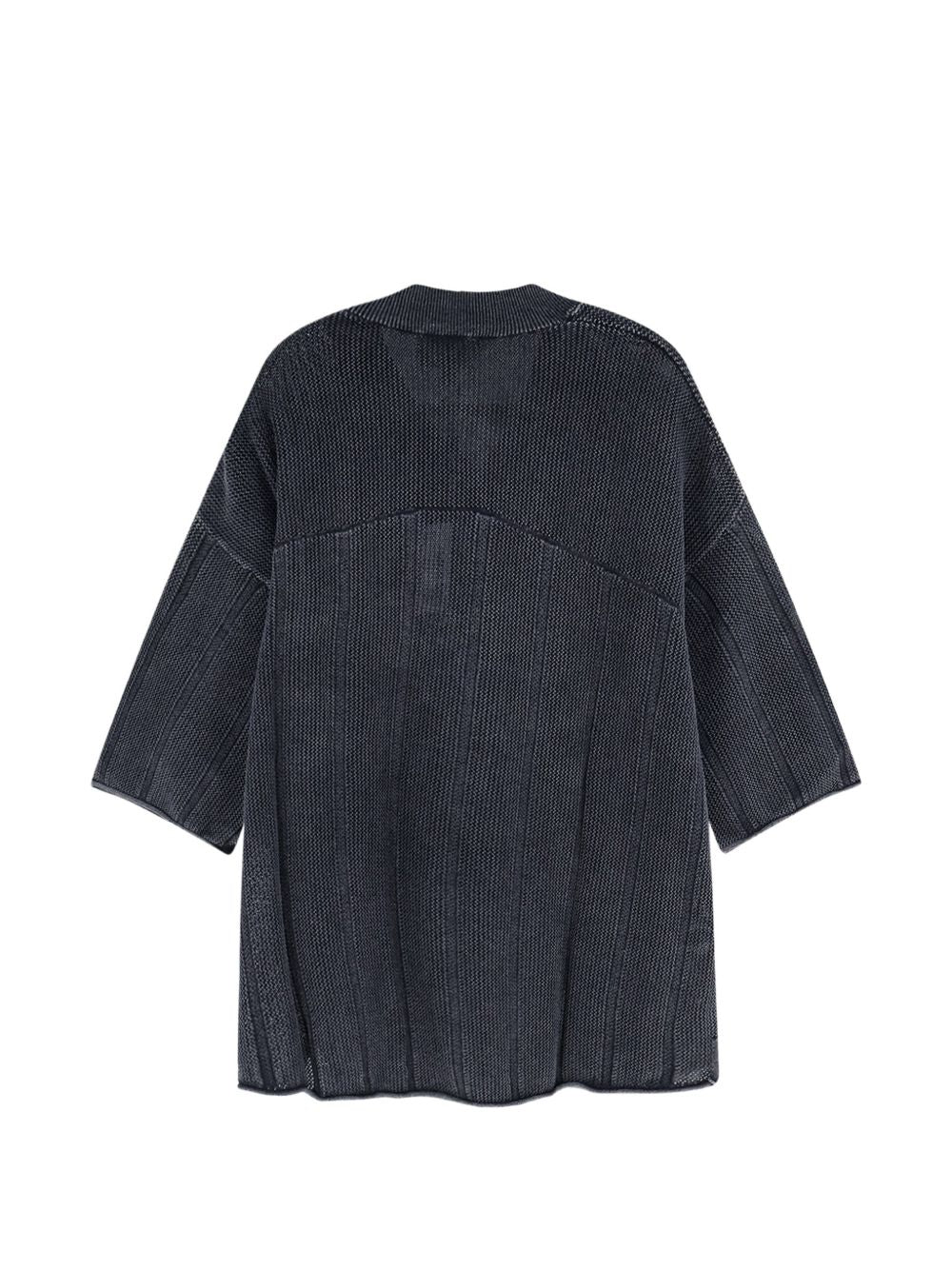 T-shirt oversize a coste con scollo a v in grigio Represent - uomo 