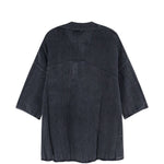 T-shirt oversize a coste con scollo a v in grigio Represent - uomo 