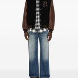 Bomber con applicazione logo in nero Represent - uomo 