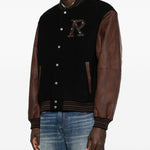 Bomber con applicazione logo in nero Represent - uomo 