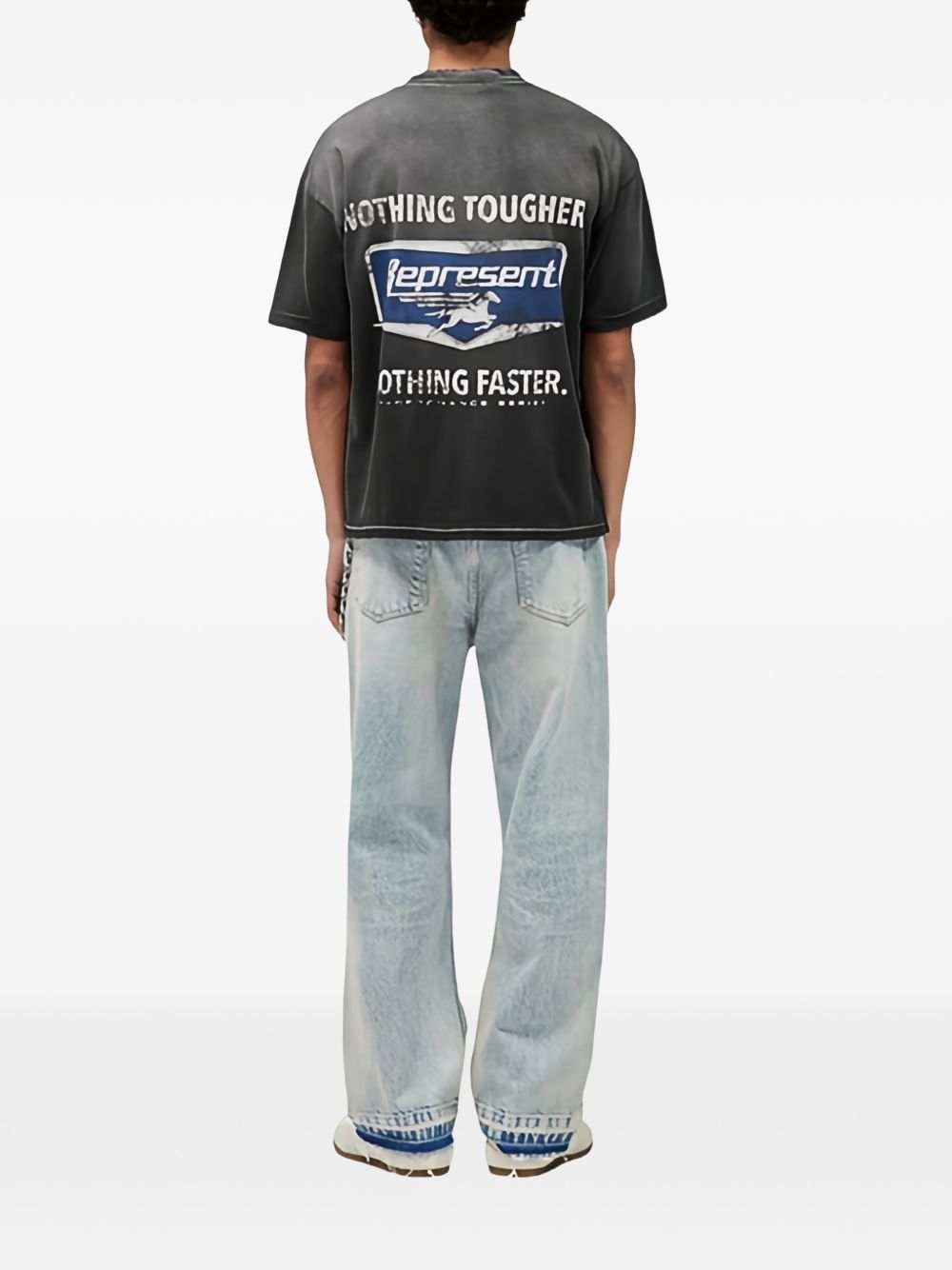 T-shirt Nothing Faster in nero Represent - uomo 