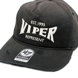 x '47 Viper Room Cappello da baseball con ricamo in nero Represent - uomo 