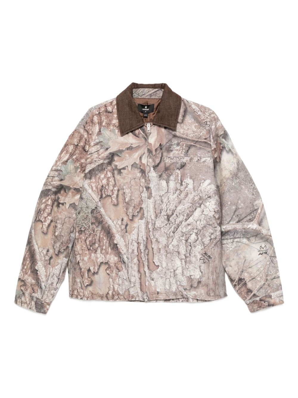 Giacca con stampa camouflage in beige e marrone Represent - uomo 