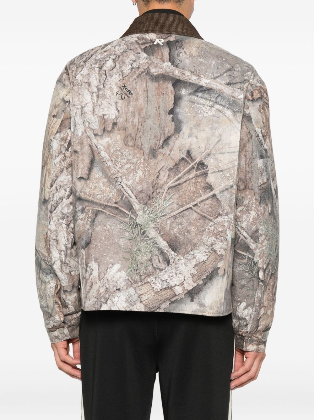 Giacca con stampa camouflage in beige e marrone Represent - uomo 