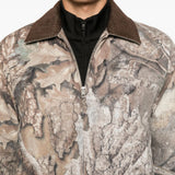 Giacca con stampa camouflage in beige e marrone Represent - uomo 