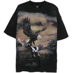 T-shirt con stampa aquila in nero Represent - uomo 
