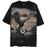 T-shirt con stampa aquila in nero Represent - uomo 