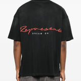 T-shirt con stampa aquila in nero Represent - uomo 