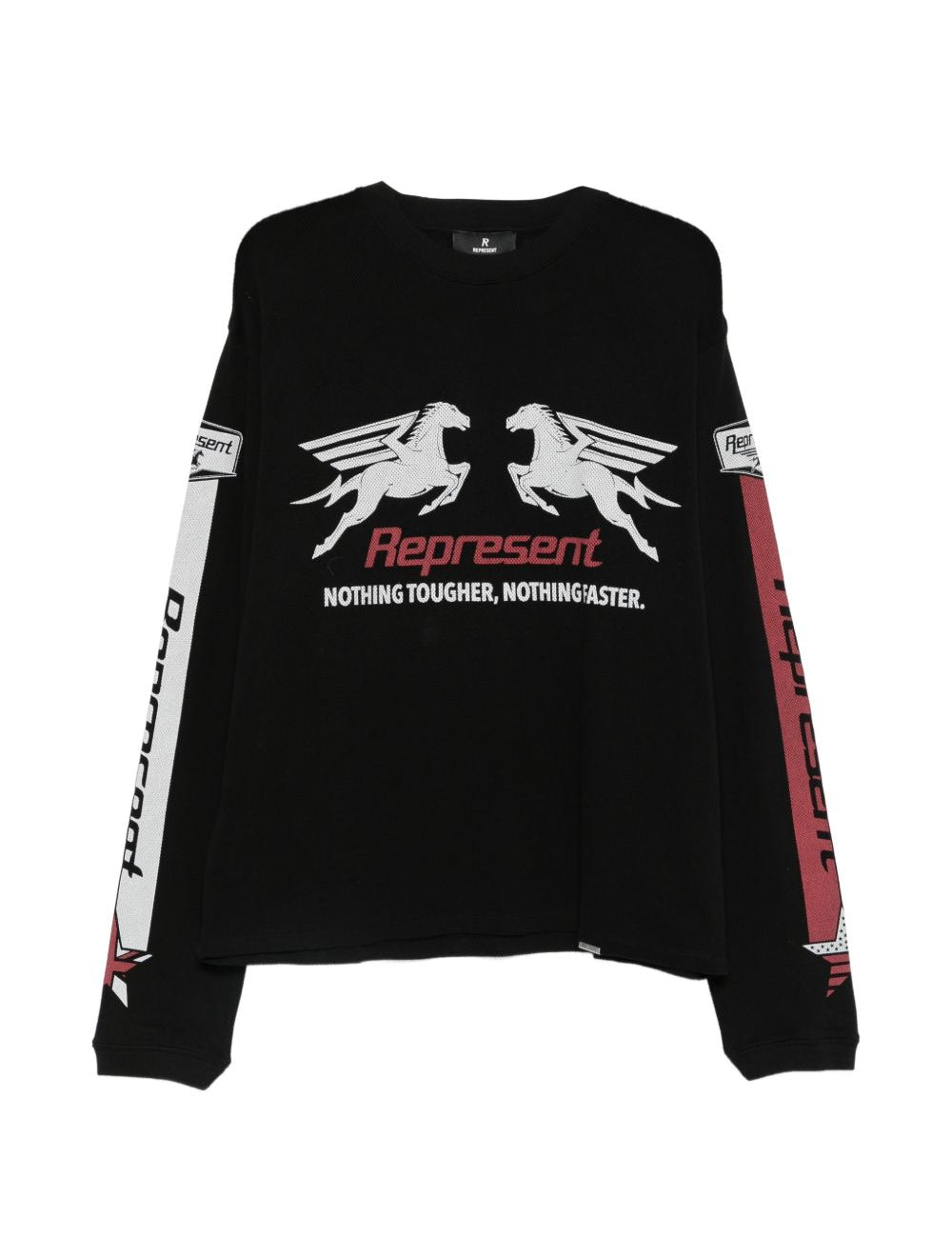 T-shirt a maniche lunghe  con stampa grafica in nero Represent - uomo 