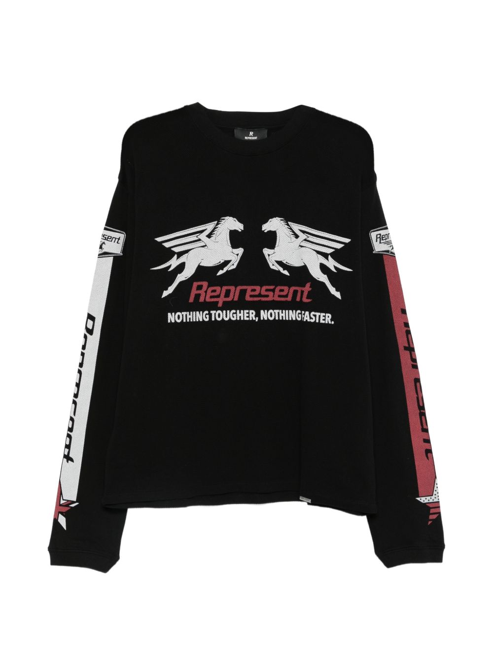 T-shirt a maniche lunghe  con stampa grafica in nero Represent - uomo 