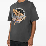 T-shirt con stampa grafica golden tour in grigio Represent - uomo 