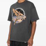 T-shirt con stampa grafica golden tour in grigio Represent - uomo 