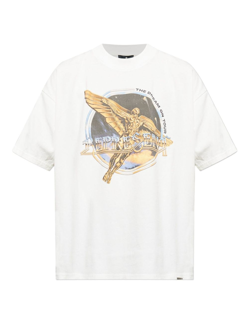 T-shirt con stampa grafica golden tour in bianco Represent - uomo 