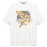 T-shirt con stampa grafica golden tour in bianco Represent - uomo 