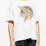 T-shirt con stampa grafica golden tour in bianco Represent - uomo 