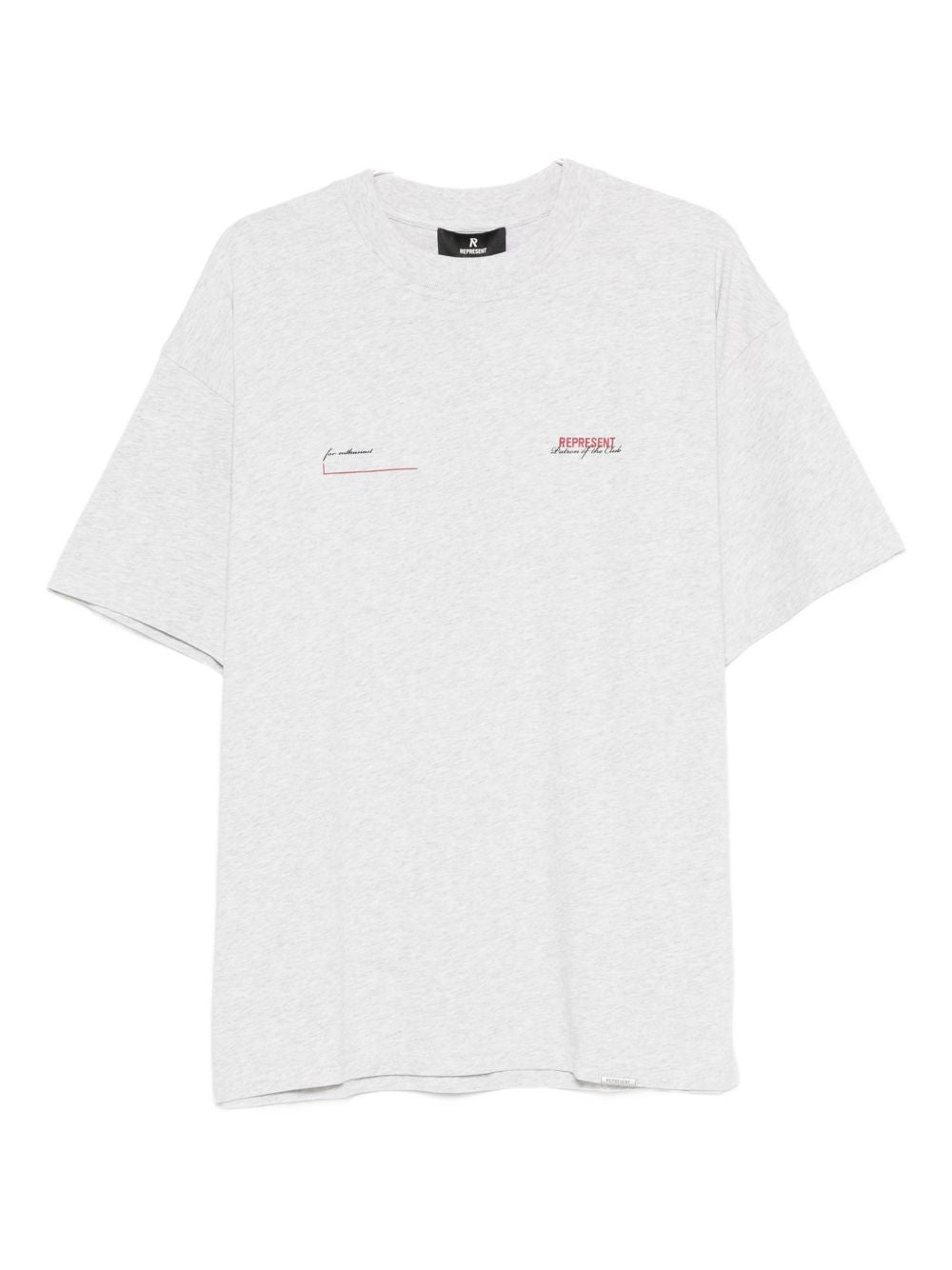 T-shirt in cotone in grigio Represent - uomo 