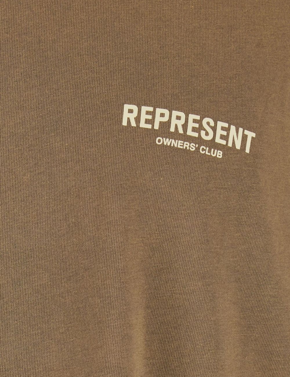 T-shirt con logo in marrone Represent - uomo 