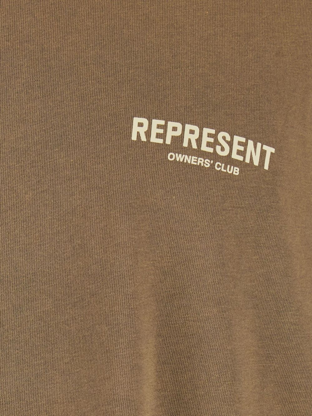 T-shirt con logo in marrone Represent - uomo 