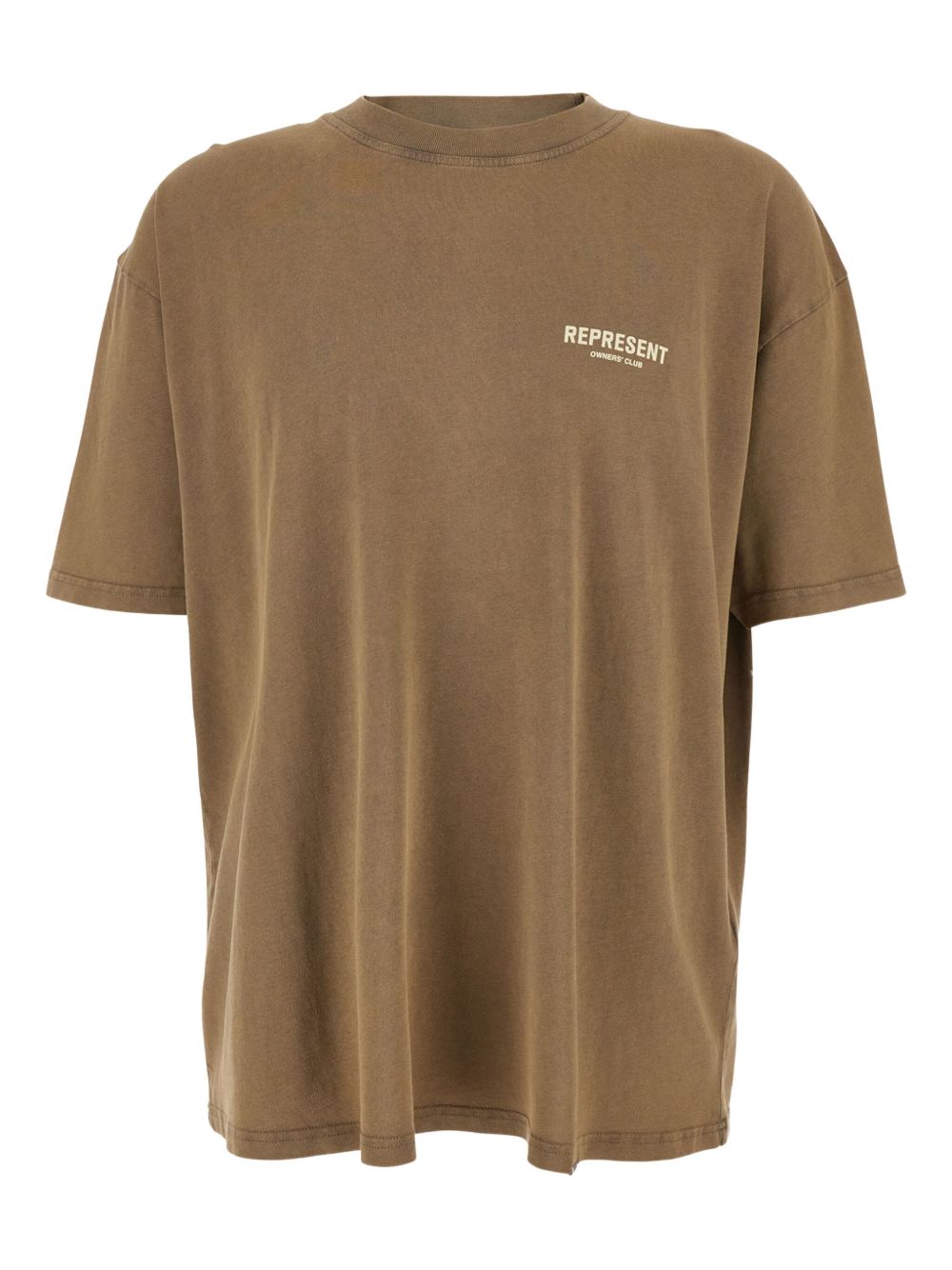 T-shirt con logo in marrone Represent - uomo 
