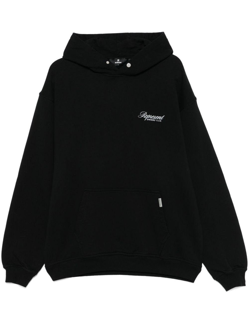 Felpa Owners Club Script con cappuccio in nero Represent - uomo 
