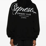 Felpa Owners Club Script con cappuccio in nero Represent - uomo 