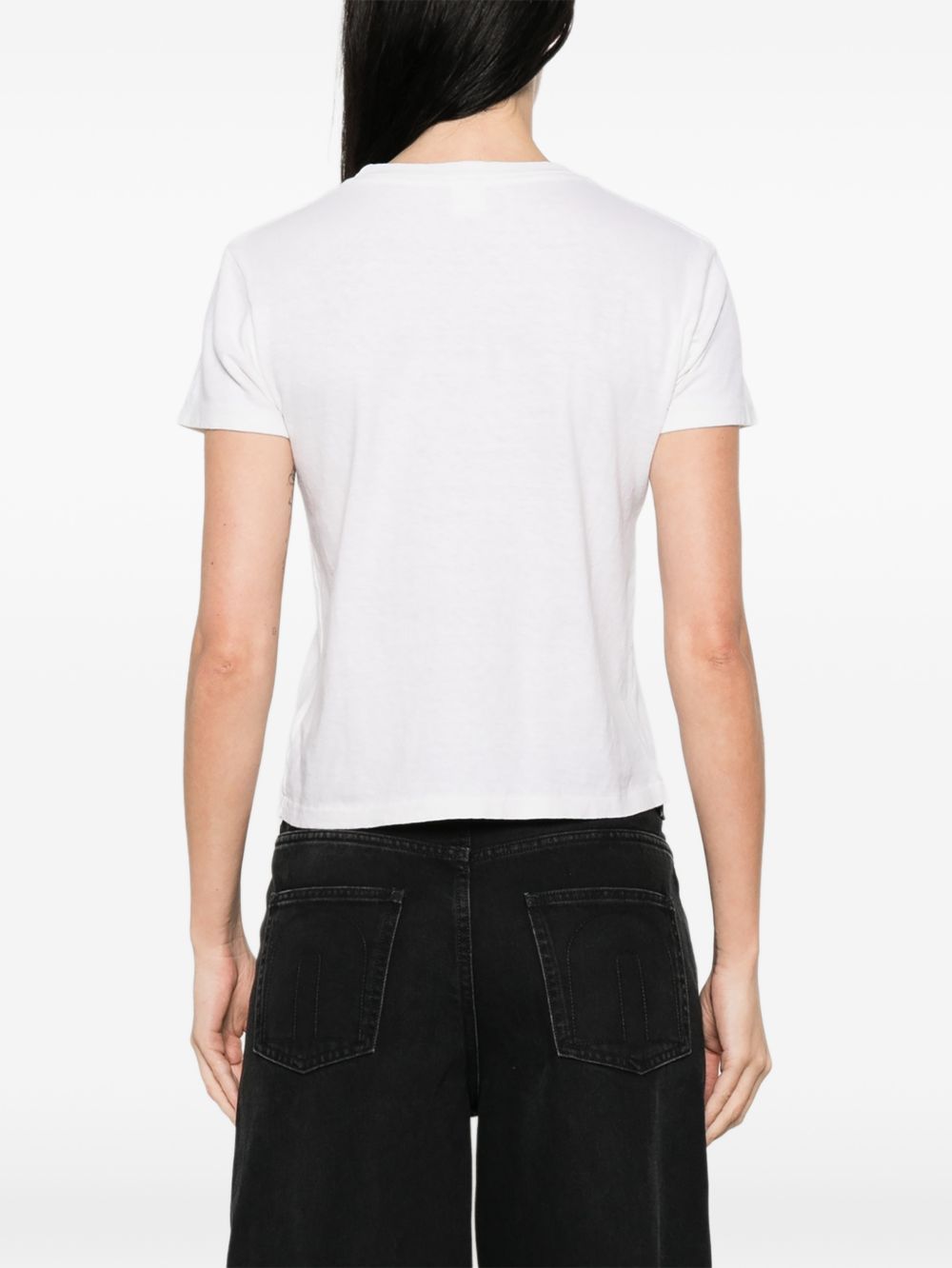 T-shirt Lucky You in bianco Re/done - donna 
