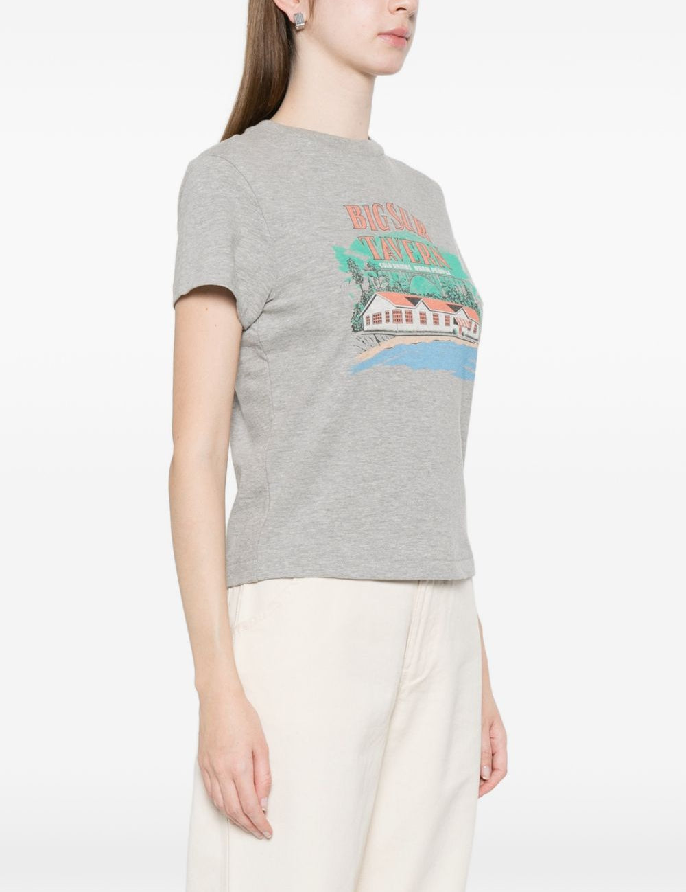 T-shirt grafica in grigio Re/done - donna 