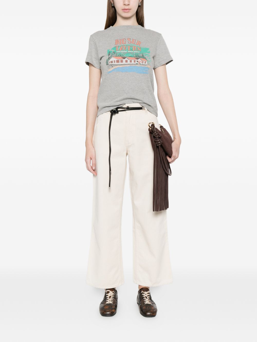 T-shirt grafica in grigio Re/done - donna 