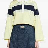 Polo a righe in bianco Re/done - donna 