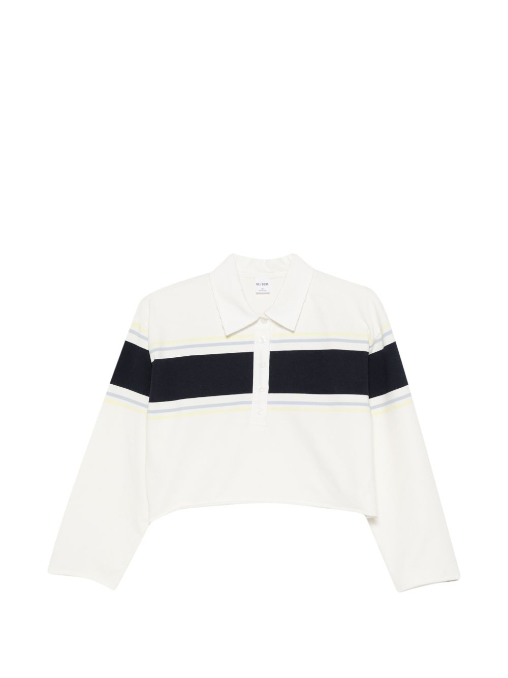 Polo con dettaglio a righe in bianco Re/done - donna 