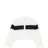 Polo con dettaglio a righe in bianco Re/done - donna 